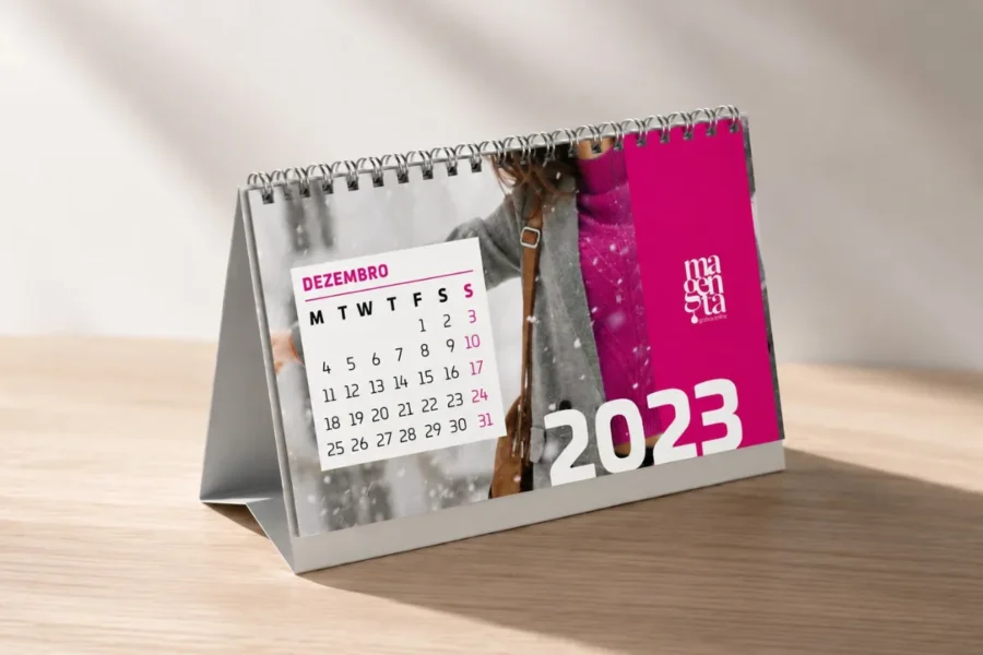 Calendários de Secretária