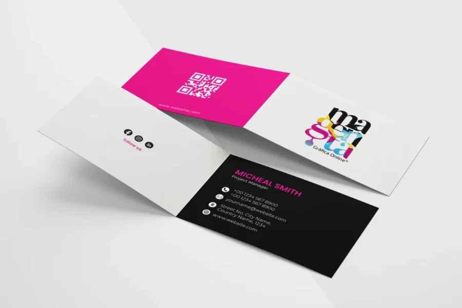 Cartões de Visita Duplos